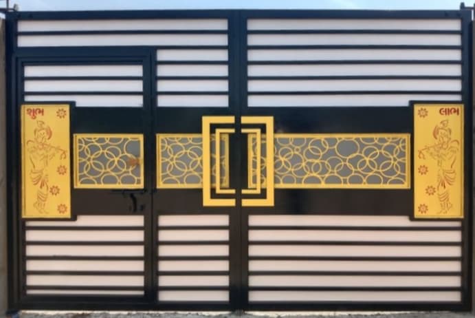 Dual tone boundary gate design M52 | गेट डिजाइन