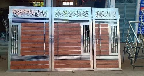 Durable steel boundary gate design M316 | गेट डिजाइन