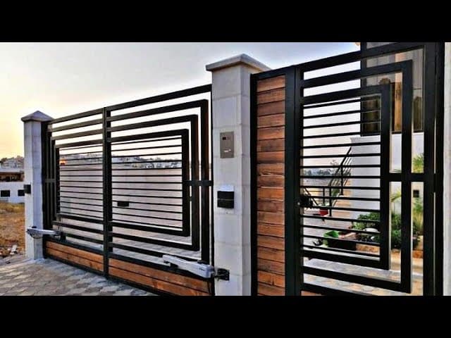 Stylish iron boundary gate design M37 | गेट डिजाइन